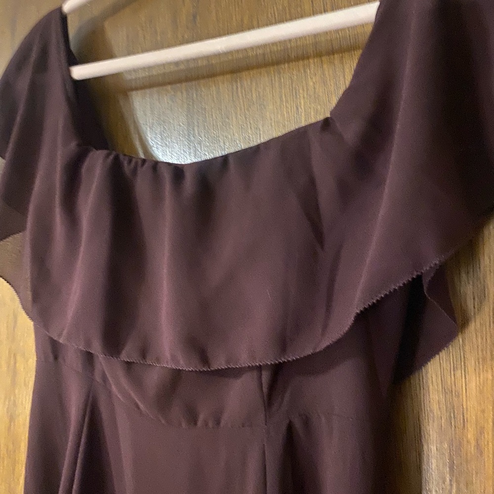 Maroon Off the shoulder dress - Picture 2 of 2